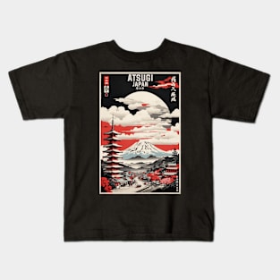 Atsugi Japan Vintage Poster Tourism Kids T-Shirt